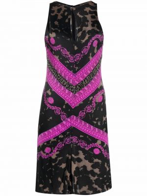 Uska haljina s printom s životinjskim uzorkom Versace Pre-owned