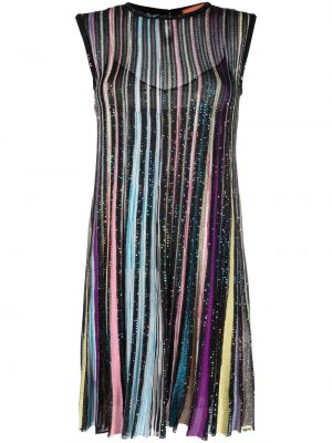 Strick pailletten minikleid Missoni schwarz