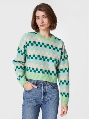 Памучен пуловер Cotton On зелено