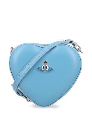 Taška přes rameno se srdcovým vzorem Vivienne Westwood modrá