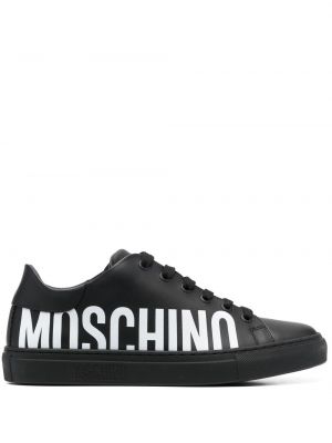 Sneakerși cu imagine Moschino