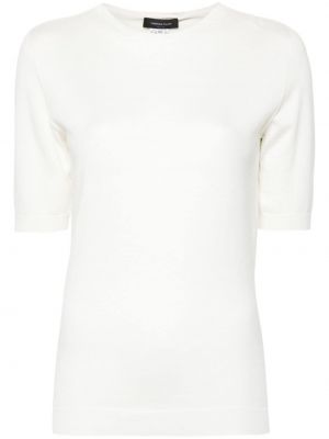 T-shirt en tricot Fabiana Filippi blanc