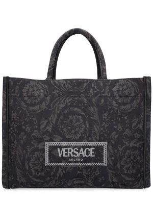 Jacquard bevásárlótáska Versace bézs