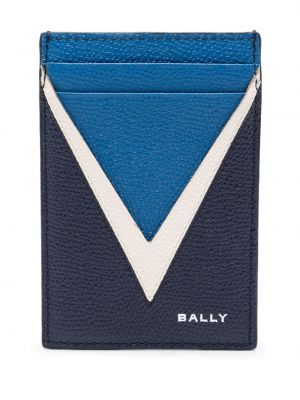Usnjena denarnica Bally modra