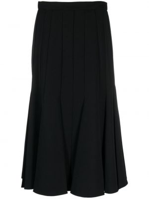Plisované midi sukně Ermanno Scervino černé