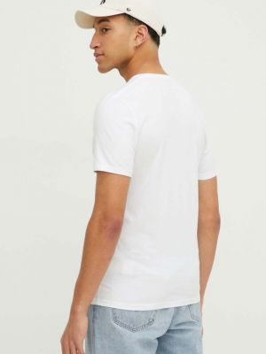 Bavlněné tričko Hollister Co. bílé