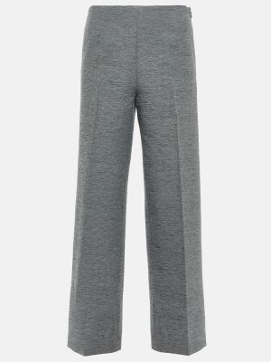 Pantalones de lana bootcut Totême gris