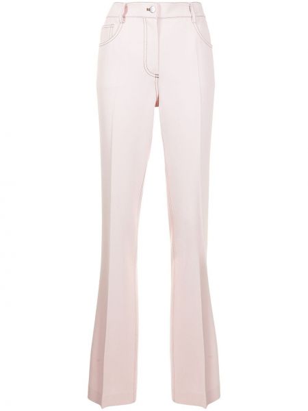 Pantalones de cintura alta Giambattista Valli rosa