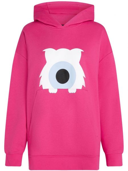 Langes sweatshirt mit print Karl Lagerfeld pink