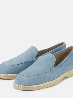 Semišové loafers Hogan modré