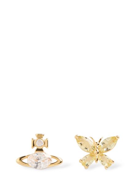Kristallidega kõrvarõngad Vivienne Westwood kuldne
