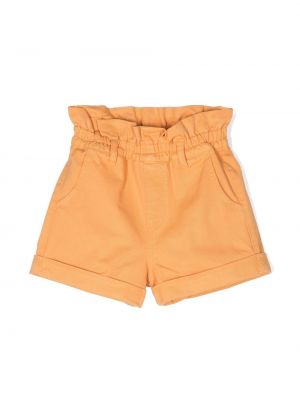 Shorts papperspåse för tjejer The New Society orange