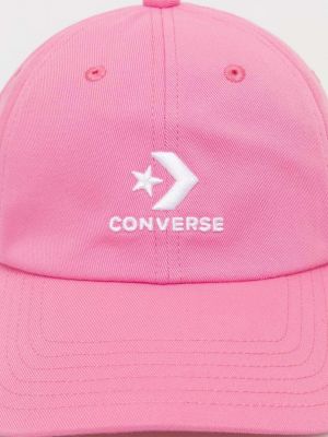 Czapka z daszkiem Converse różowa