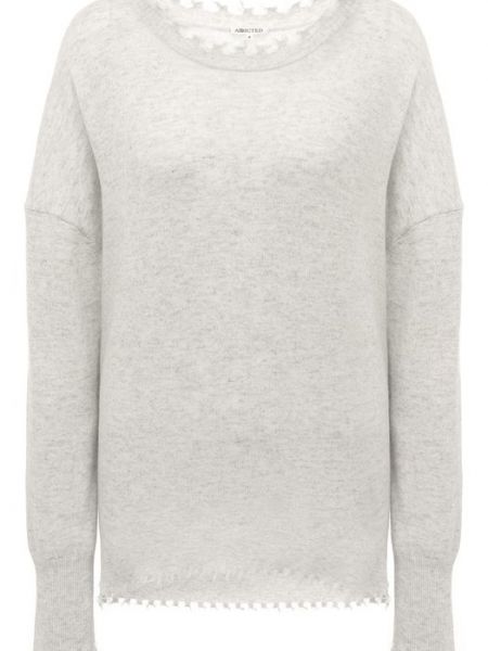 Кашемировый пуловер Addicted серый