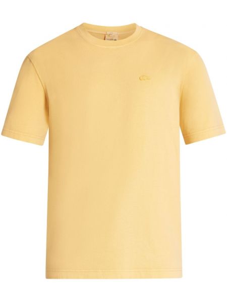 Pamučna majica Lacoste žuta