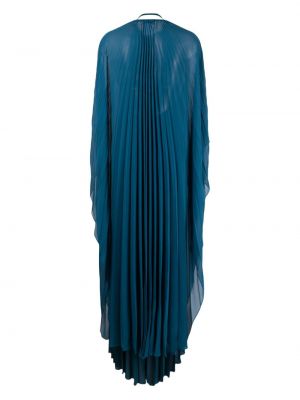 Abendkleid mit plisseefalten Zeus+dione blau