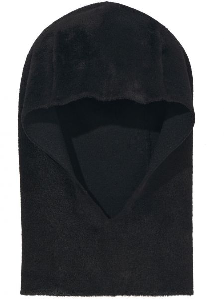 Žametna kapa iz rebrastega žameta Proenza Schouler črna