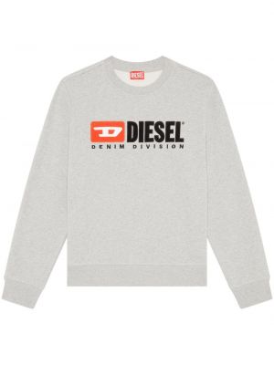 Bavlnená mikina Diesel sivá