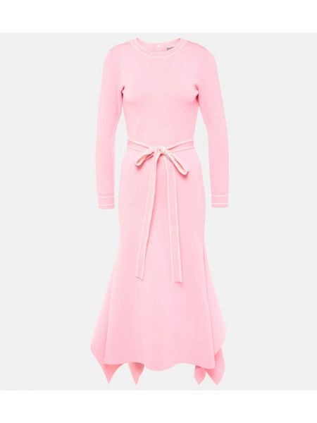 Strikket dress Monique Lhuillier rosa