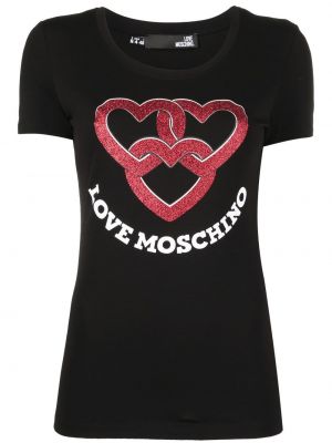 T-shirt Love Moschino svart