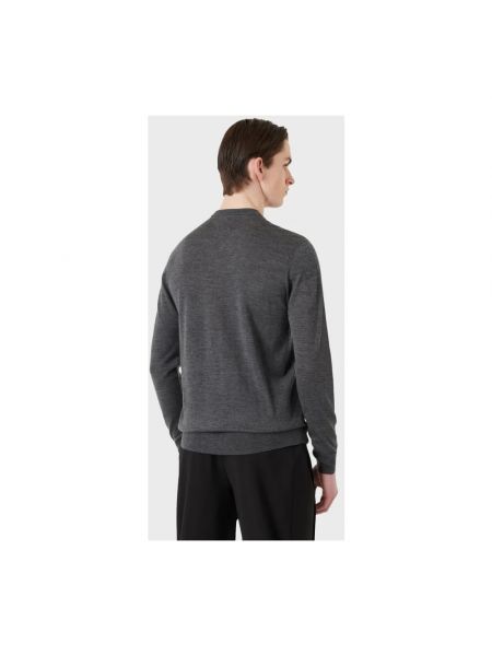 Jersey lyocell de tela jersey de cuello redondo Emporio Armani gris