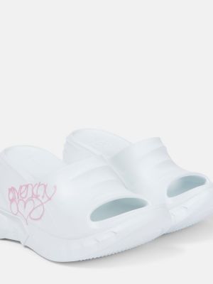 Sandały na koturnie Givenchy białe