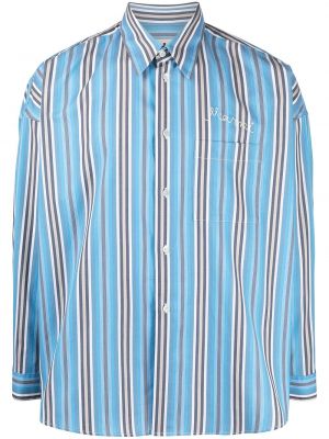 Camisa con bordado Marni azul