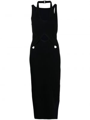 Μίντι φόρεμα Dion Lee μαύρο