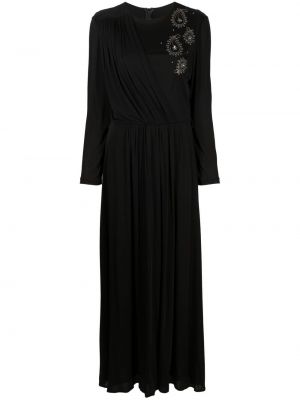 Vestido con bordado de cachemir con estampado de cachemira A.n.g.e.l.o. Vintage Cult negro