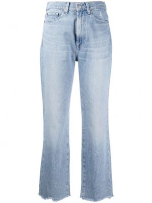 Джинсовые прямые джинсы 7 For All Mankind, синие