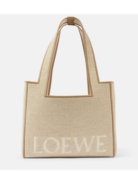 Jacquard stofpose Loewe beige