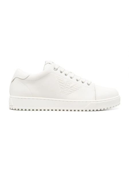 Sneakersy casual Emporio Armani białe