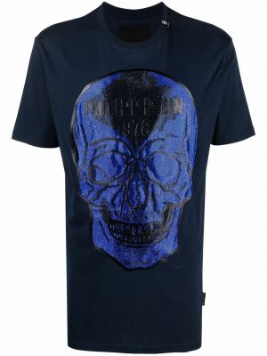 Camiseta de cristal Philipp Plein azul