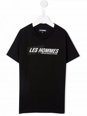 T-shirt för tjejer Les Hommes Kids svart