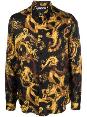 Abstrakte jeanshemd mit print Versace Jeans Couture