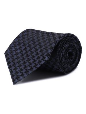 Хлопковый шелковый галстук Stefano Ricci синий