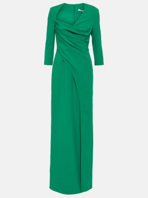 Платье из крепа Safiyaa зеленое