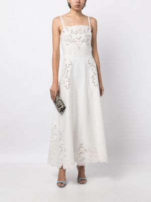 Midi kleita ar ziediem Elie Saab balts