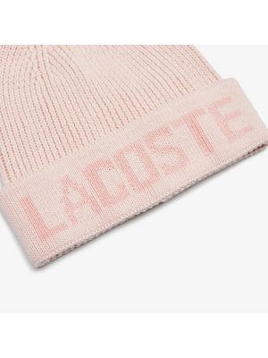 Шапка Lacoste розовая