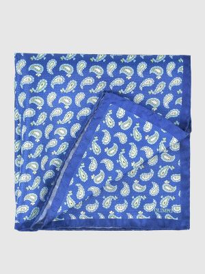 Pañuelo de seda Olimpo azul