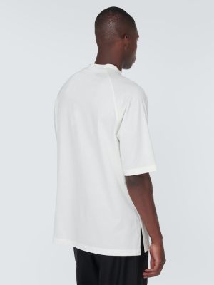 T-shirt di cotone in jersey Y-3 bianco