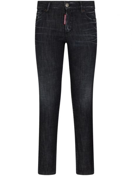 Skinny jeans aus baumwoll Dsquared2 schwarz