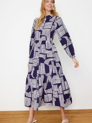 Плетена рокля Trendyol виолетово