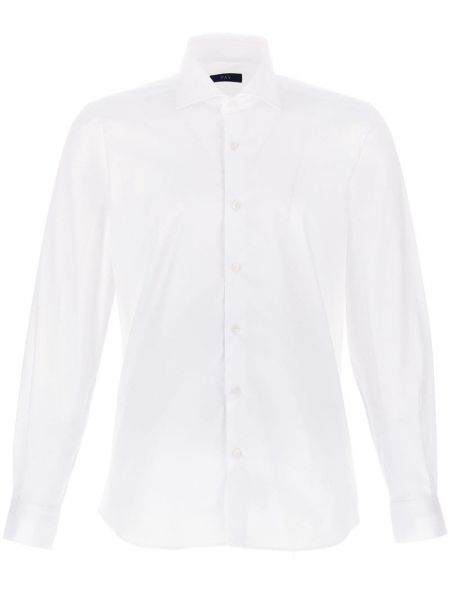 Bavlněná dlouhá košile Fay bílá
