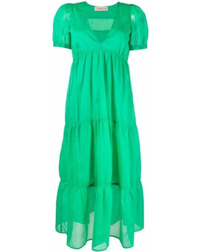 Миди рокля Blanca Vita зелено