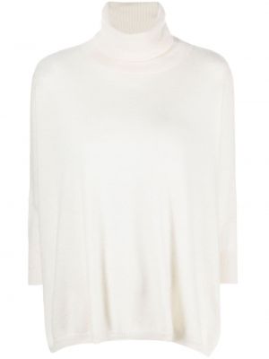 Плетен кашмирен пуловер Kujten бяло