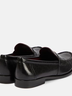 Pantofi loafer din piele Tory Burch negru
