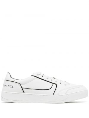 Lær sneakers Armani Exchange hvit