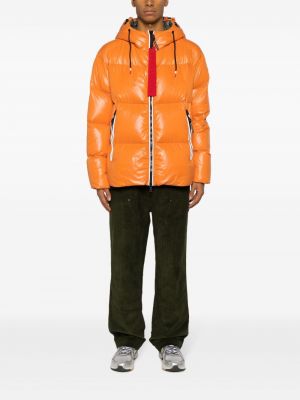 Péřová bunda s kapucí Peuterey oranžová