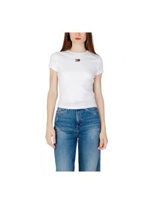 Koszulka z krótkim rękawem klasyczna Tommy Jeans biała